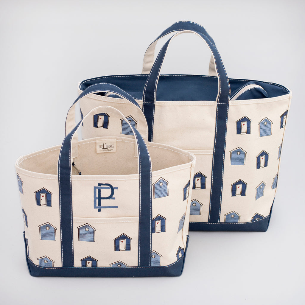 Limited Tote Bag - Beach Huts - Sizes