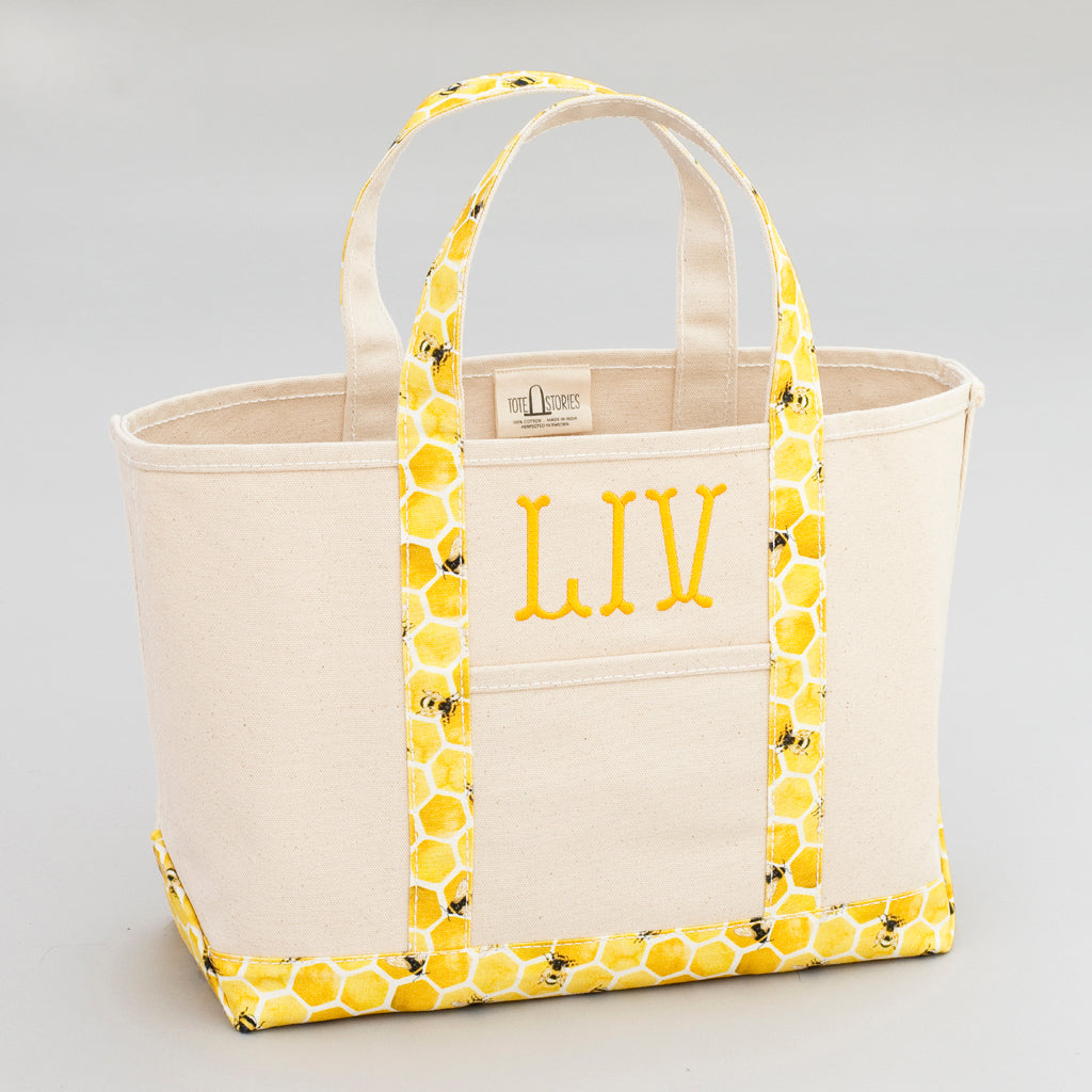 Limited Tote Bag - Bee Lisbon Yellow - Front