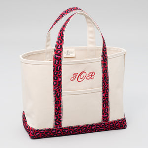 Limited Tote Bag - Leopard London Red - Front