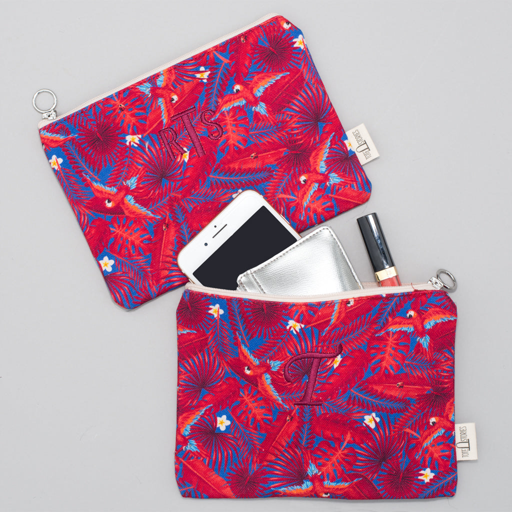 Pouch - Palm London Red