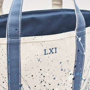 Paint Splatter Tote - Falsterbo Sky - Numbered